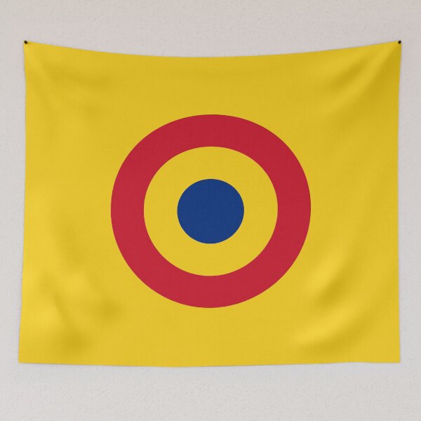 Item preview, Romania România Retro red gold and blue mod roundel designed and sold by ModSupporters.