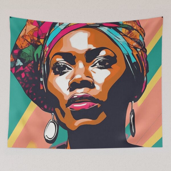 Item preview, Nyarai Pop Art Portrait designed and sold by Yzakreativ.