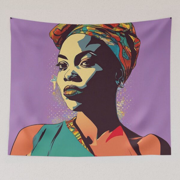 Item preview, Marjani Pop Art Portrait designed and sold by Yzakreativ.