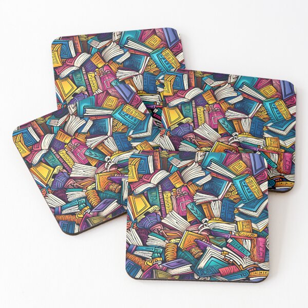 Item preview, Book Aesthetic, Abstract Doodle Books Pattern designed and sold by Desfix.