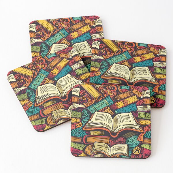 Item preview, Book Aesthetic, Abstract Doodle Books Pattern designed and sold by Desfix.