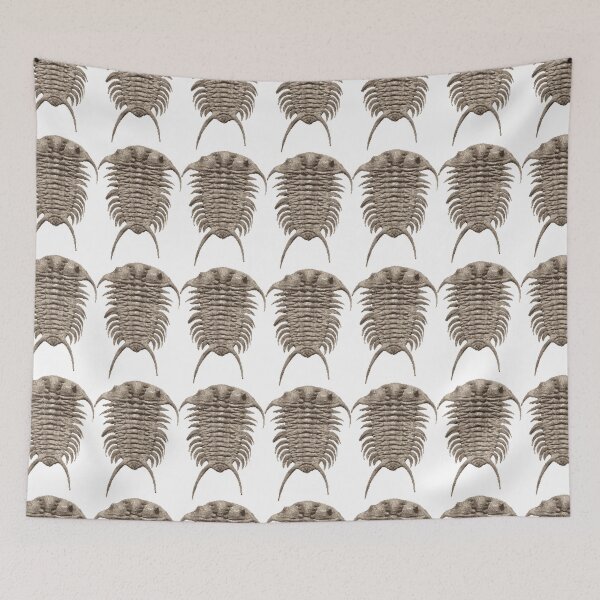 Item preview, Fossil trilobite pixel art designed and sold by PaleoInvert.