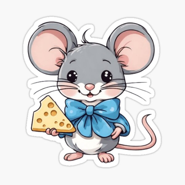 Item preview, Cute mouse with cheese  designed and sold by Culmika.
