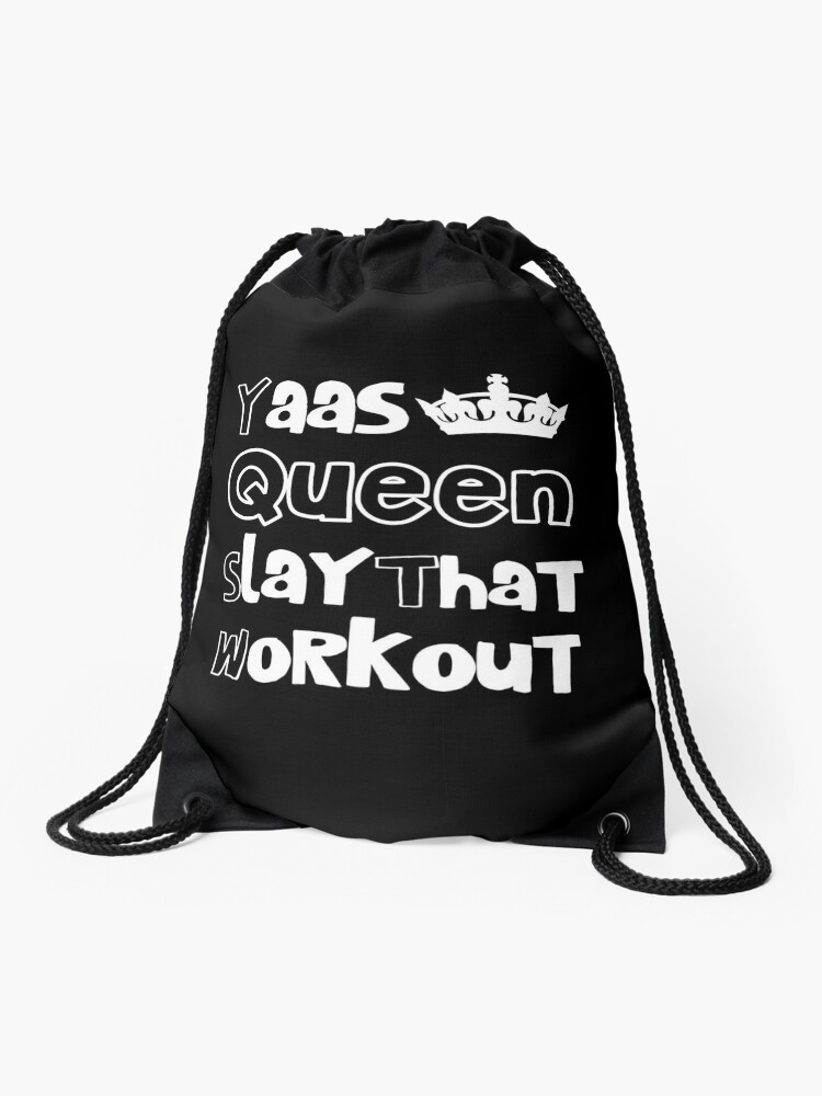 Yaass Queen Slay That Workout Gym Shirts Men Fitness Funny Exercise Shirt Funny Fitness Shirts Workout Clothes Fitness Motivational Gym