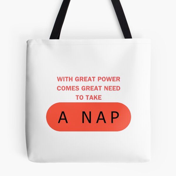 Item preview, With Great Power Comes Great Need To Take A Nap designed and sold by myshop102.
