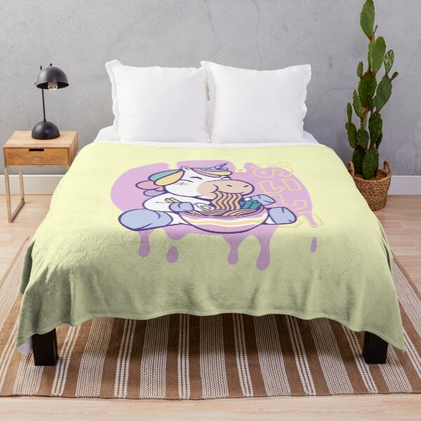 Item preview, Funny kawaii unicorn with ramen noodles designed and sold by Ecmoprints.