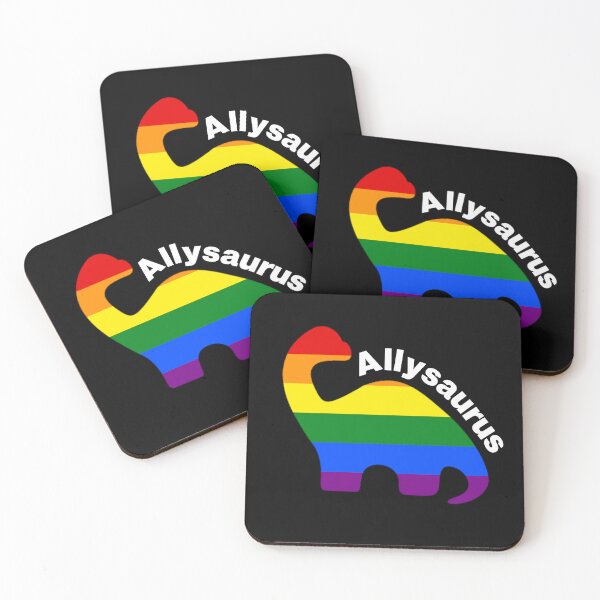 Item preview, Allysaurus - LGBTQ ally dinosaur (Gay pride) designed and sold by CottonGarb.