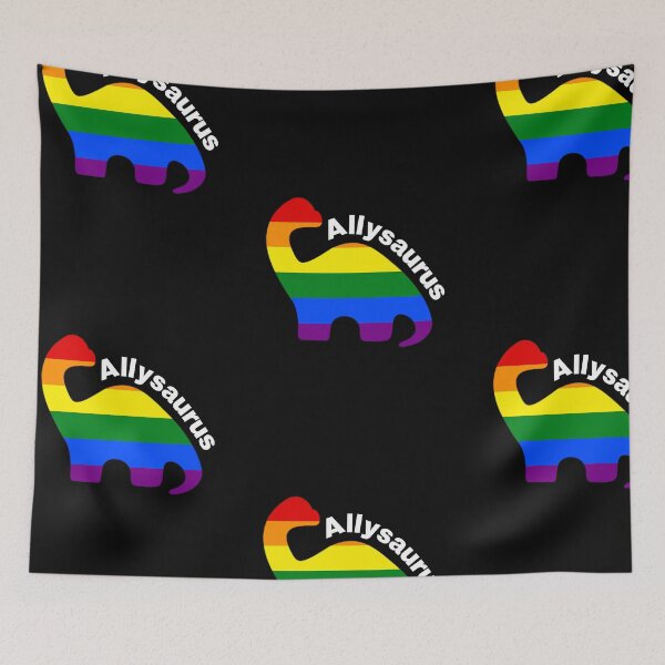 Item preview, Allysaurus - LGBTQ ally dinosaur (Gay pride) designed and sold by CottonGarb.