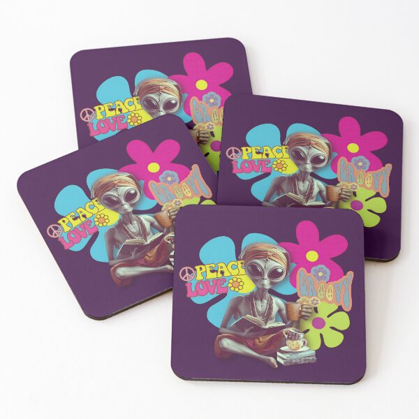 Item preview, Alien Yoga, Love and Peace designed and sold by Wallisart.