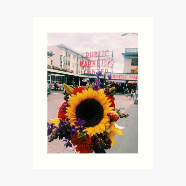 Aperçu de l'œuvre Bouquet du marché de Pike Place à Seattle créée et vendue par pearlypickles.