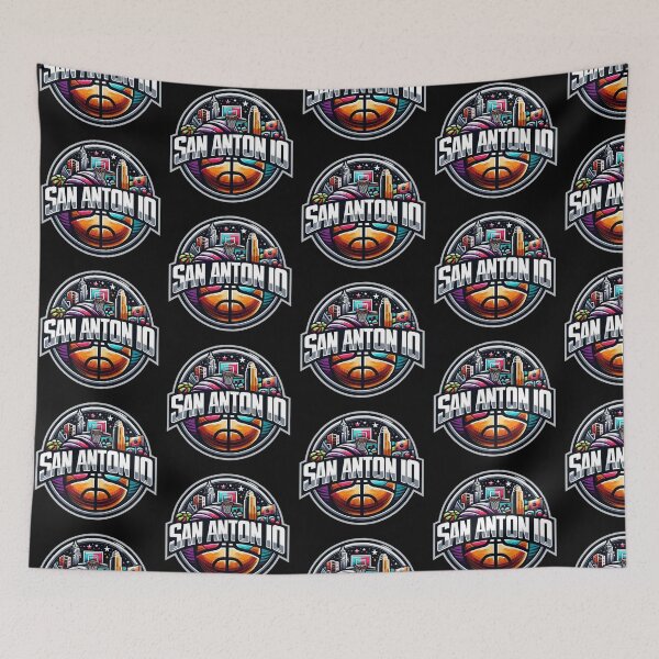 Item preview, San Antonio Hoop Dreams - Basketball Icon Art designed and sold by Zuriel Hargrove.