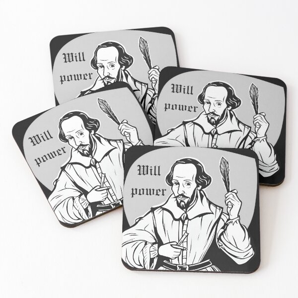 Item preview, Will Power - Funny Shakespeare, William Shakespeare, Shakespeare Pun designed and sold by abeautifulife.