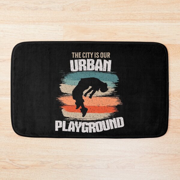 Item preview,  The City Is Our Playground vintage style for men, kids Boys traceur freerunning designed and sold by HosvPrint .s.