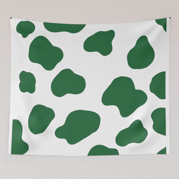 Item preview, estampado de vaca aesthetic color verde designed and sold by ArtKar.
