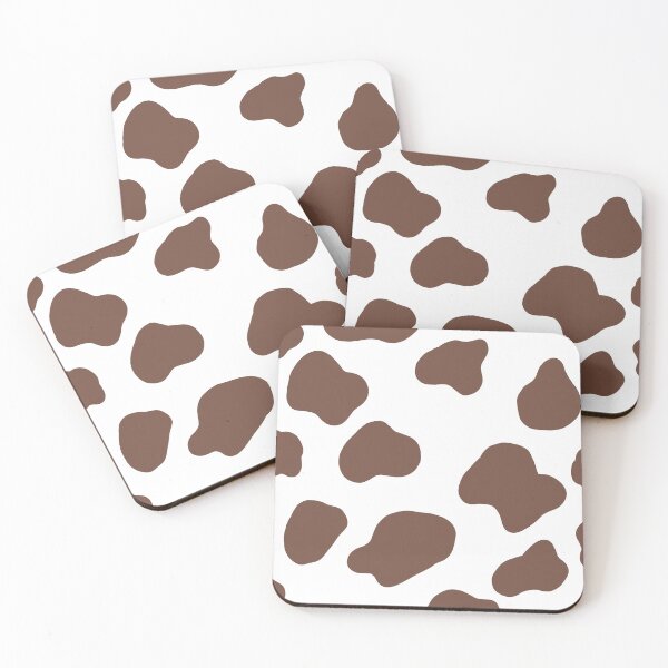 Item preview, estampado de vaca aesthetic color café designed and sold by ArtKar.