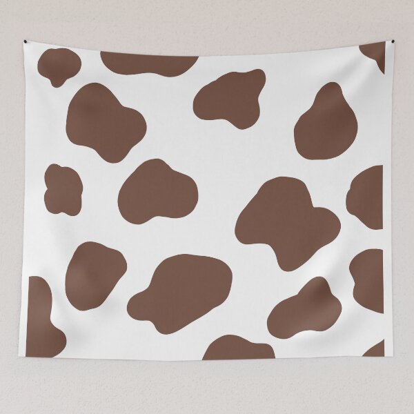 Item preview, estampado de vaca aesthetic color café designed and sold by ArtKar.