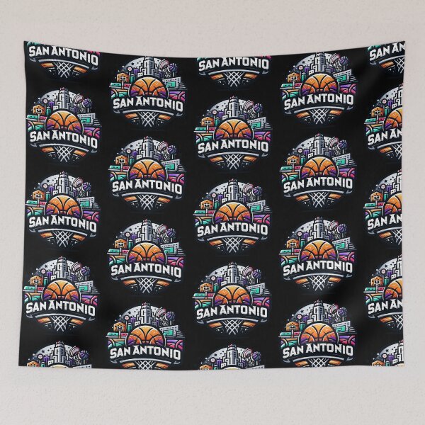 Item preview, San Antonio Courtside Hero - Iconic Basketball Design designed and sold by Zuriel Hargrove.