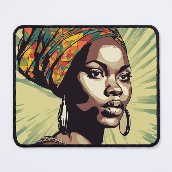 Item preview, Ayira Pop Art Portrait designed and sold by Yzakreativ.