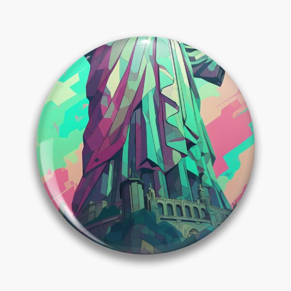 Item preview, Majestic Christ the Redeemer – Handcrafted Illustration designed and sold by ZuelowArt.