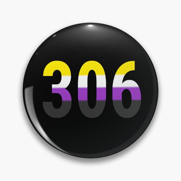 Item preview, 306 Saskatchewan Area Code Non Binary designed and sold by BackgroundPixel.