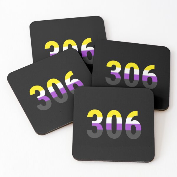 Item preview, 306 Saskatchewan Area Code Non Binary designed and sold by BackgroundPixel.