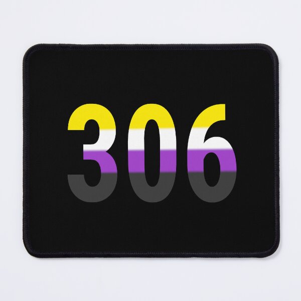 Item preview, 306 Saskatchewan Area Code Non Binary designed and sold by BackgroundPixel.
