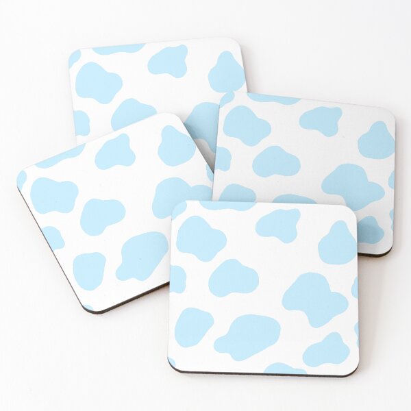 Item preview, estampado de vaca aesthetic color celeste  designed and sold by ArtKar.