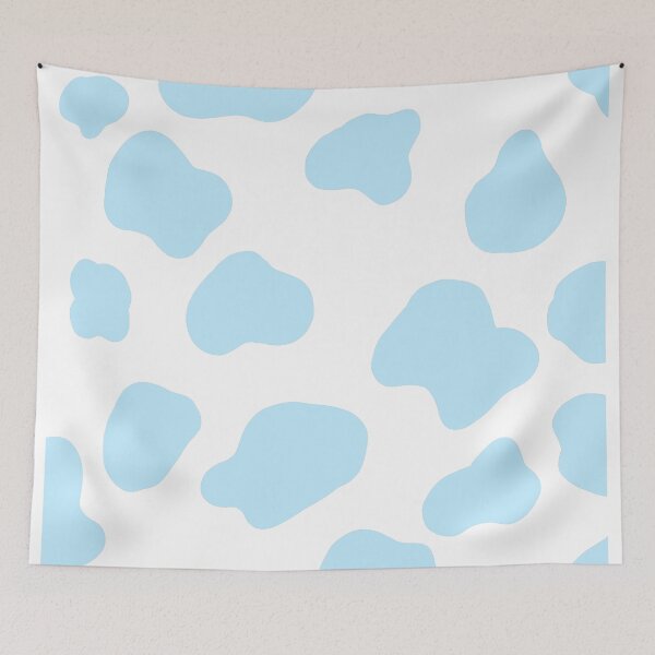 Item preview, estampado de vaca aesthetic color celeste  designed and sold by ArtKar.