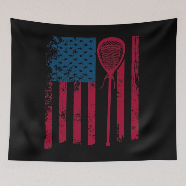 Item preview, American Flag lacrosse stick | lacrosse player gift | game day shirt | lacrosse accessories | lacrosse shirt | lacrosse | lacrosse coach | lacrosse coach gift | lacrosse mom | lacrosse dad designed and sold by Kreature Look.