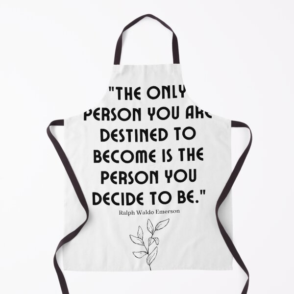 Item preview, "The only person you are destined to become is the person you decide to be." - Ralph Waldo Emerson Inspirational Quote designed and sold by Bananobanini.