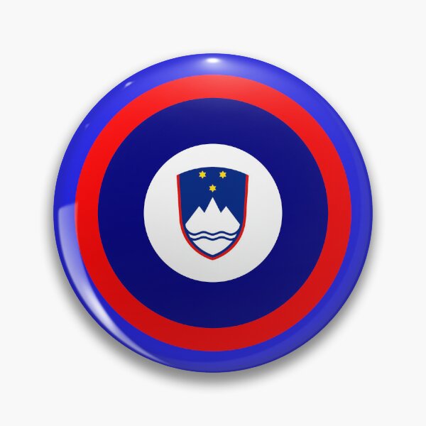 Item preview, Slovenia Slovenska Retro red white and blue mod roundel designed and sold by ModSupporters.