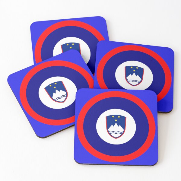 Item preview, Slovenia Slovenska Retro red white and blue mod roundel designed and sold by ModSupporters.