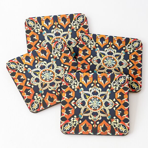 Item preview, Filigree Art Elegant & Royal Orange Symmetrical Flower Blossom designed and sold by Zeporas Castle.