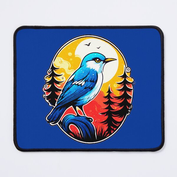 Item preview, Blue nightingale in the forest designed and sold by AD-Digital-Art.