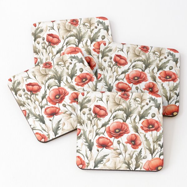 Item preview, Corn poppy pattern designed and sold by CreativeSparkzz.
