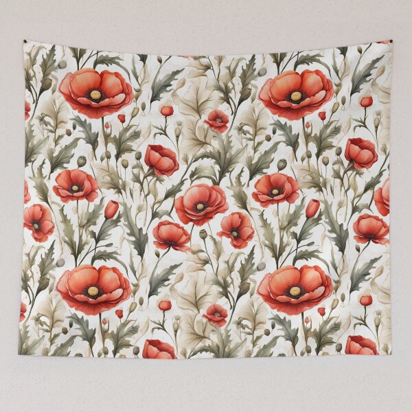 Item preview, Corn poppy pattern designed and sold by CreativeSparkzz.