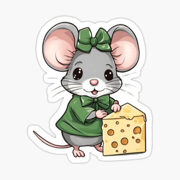Item preview, Cute mouse with cheese  designed and sold by Culmika.