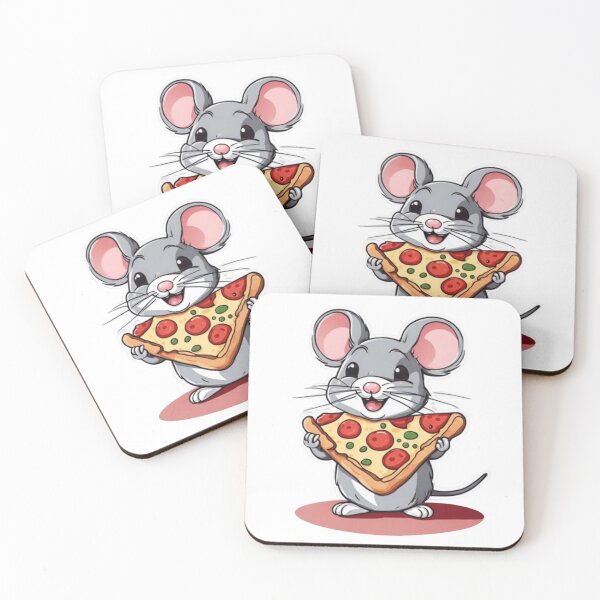 Item preview, Cute mouse with pizza designed and sold by Culmika.