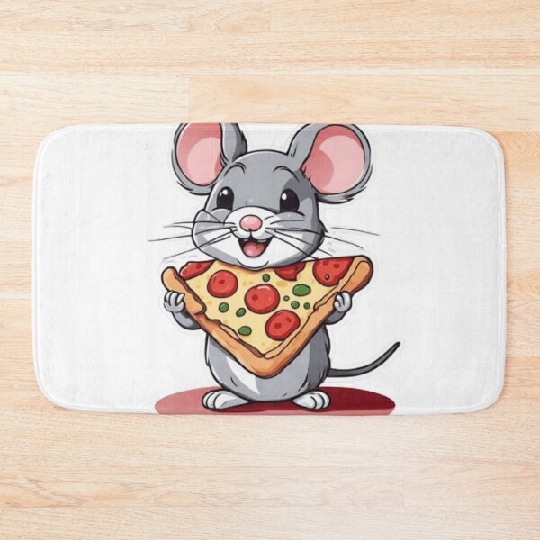 Item preview, Cute mouse with pizza designed and sold by Culmika.