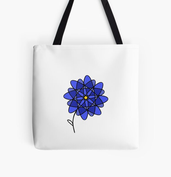 Blue Flowers Tote Bags for Sale