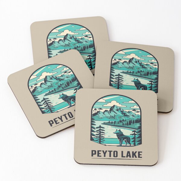 Item preview, Peyto Lake, Peyto Lake Wolf Shaped designed and sold by UrbanGraphixs.