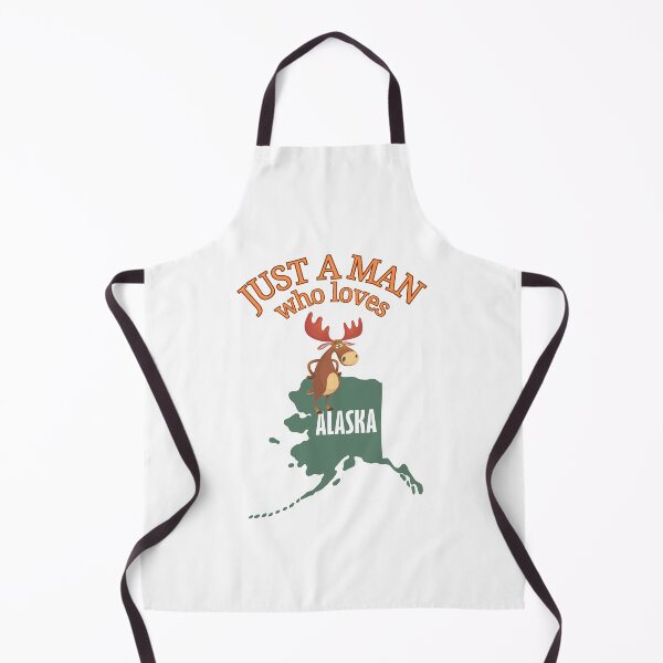 Item preview, Just A Man Who Loves Alaska Funny Gifts With Moose designed and sold by Rybczynskiworks.
