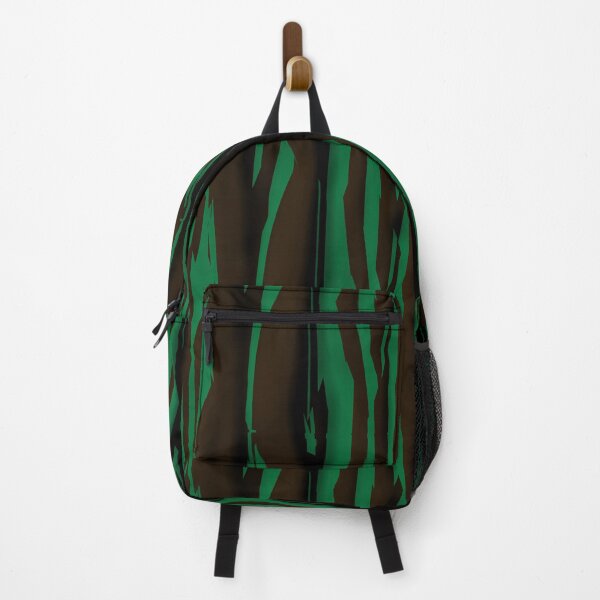 Item preview, 3D Jagged Brown and Mint Green Verticle Stripe Pattern designed and sold by TheRulerofEarth.