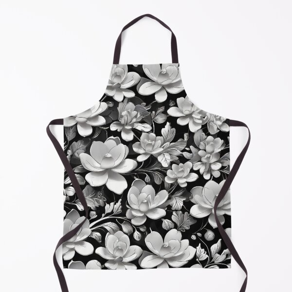 Item preview, Metallic Pattern: Flowers in silver metallic designed and sold by CreativeSparkzz.