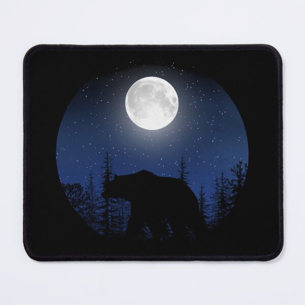 Item preview, grizzly bear on the full moon designed and sold by hyczycz.