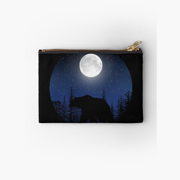 Item preview, grizzly bear on the full moon designed and sold by hyczycz.