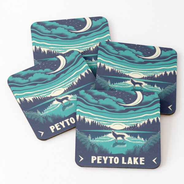 Item preview, Peyto Lake, Peyto Lake Wolf Shaped designed and sold by UrbanGraphixs.