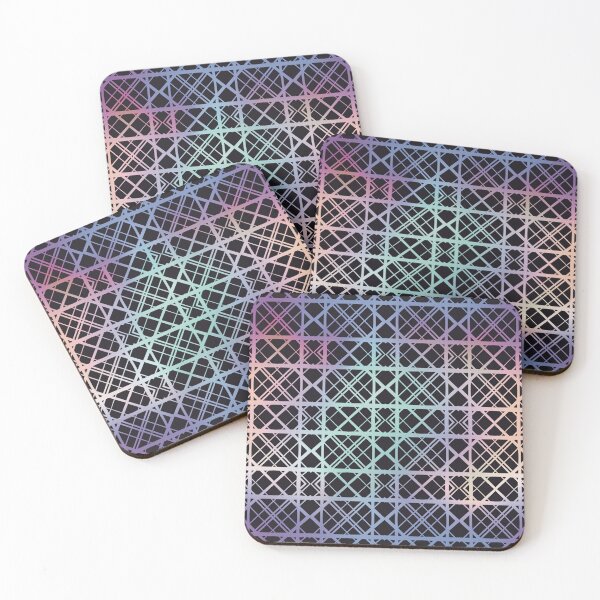 Item preview, Abstract Pastel Rainbow Line Art Repeating Pattern designed and sold by AloraDawnEve.