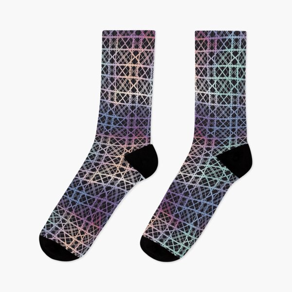 Item preview, Abstract Pastel Rainbow Line Art Repeating Pattern designed and sold by AloraDawnEve.