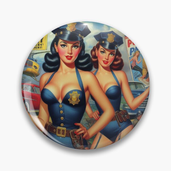 Item preview, Hot Cop Girls designed and sold by PulpVintage.